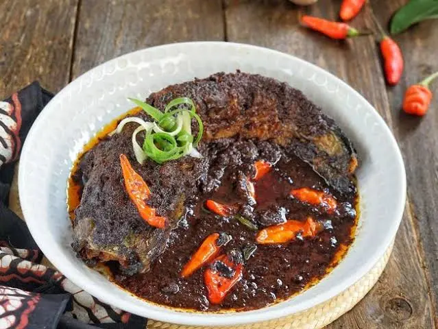 Authentic Betawi Gabus Pucung (Snakehead Fish in Black Spiced Soup)